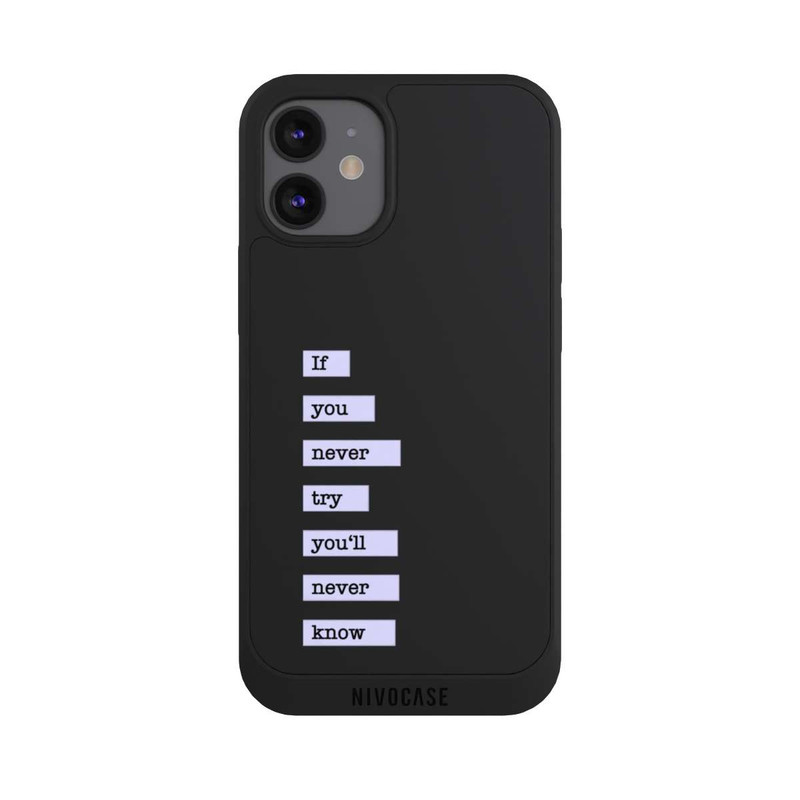 iPhone 12 mini NIVOpure If You Try Blue Transparent