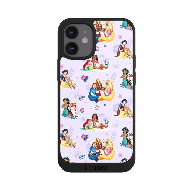 iPhone 12 mini NIVOpure Princess Floral Pattern Purple