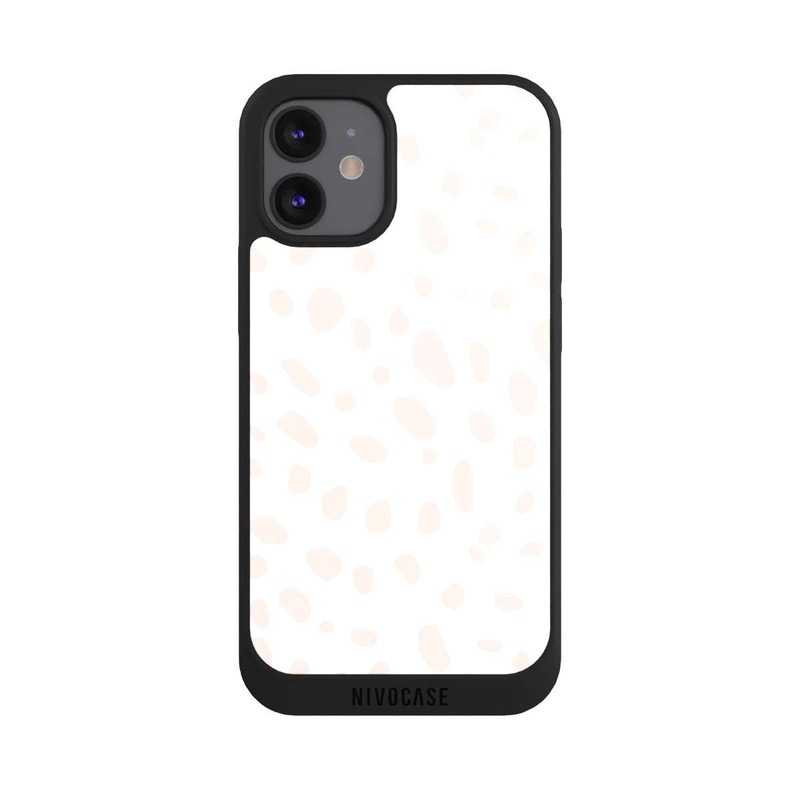 iPhone 12 mini NIVOpure Tigermuster Beige Weiß 