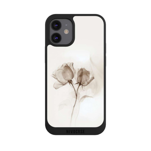 Apple iPhone 12 mini NIVOpure Braune Rose Blume Nebel