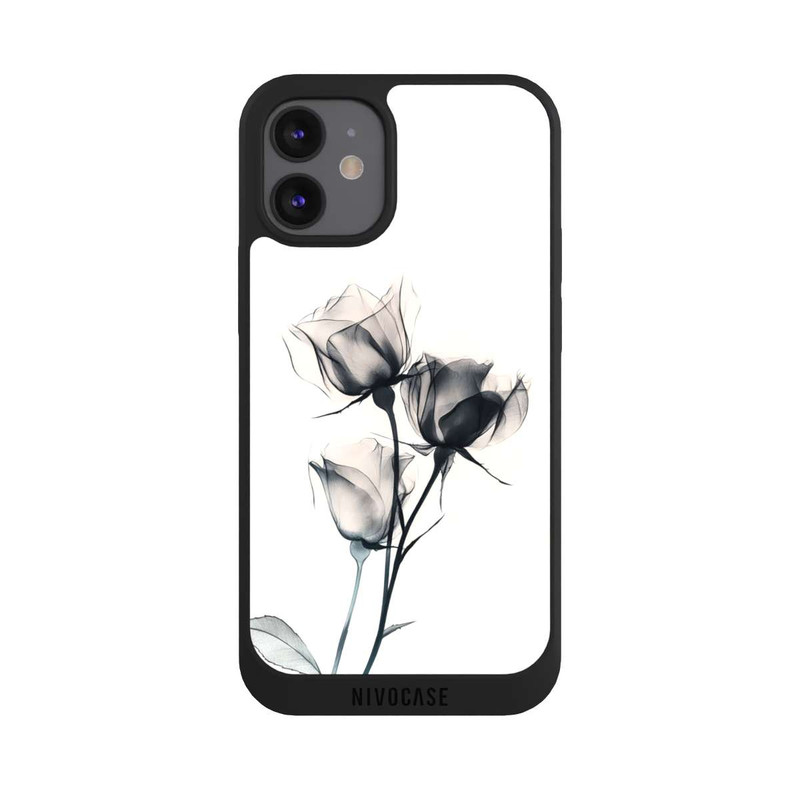 iPhone 12 mini NIVOpure Schwarze Blume