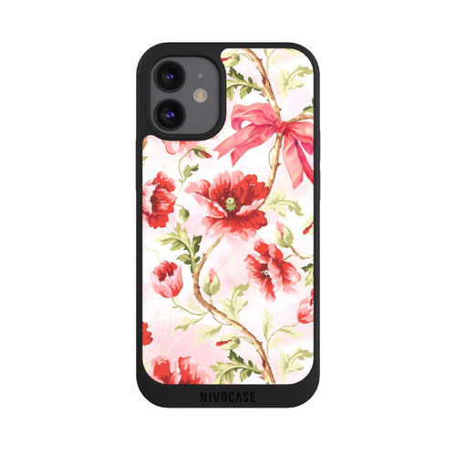 Apple iPhone 12 mini NIVOpure Poppies Pattern Pink
