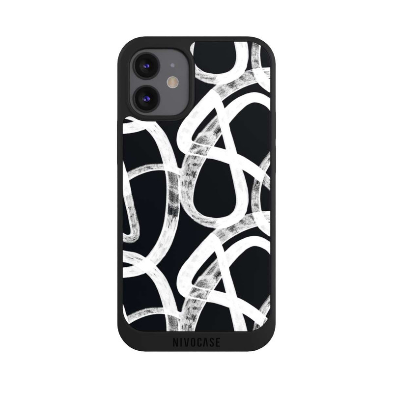iPhone 12 mini NIVOpure Doodles Black and White