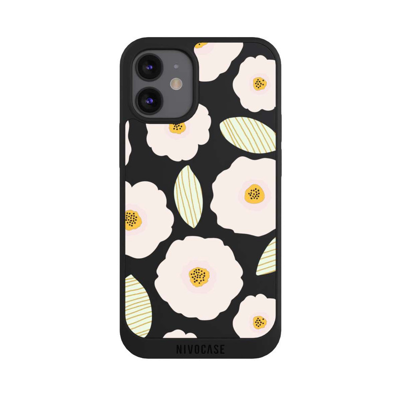 iPhone 12 mini NIVOpure Simple Pastell Flowers Light Transparent