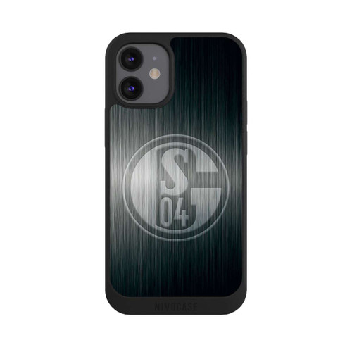 Apple iPhone 12 mini NIVOpure Schalke 04 Metall Look