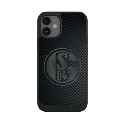 Apple iPhone 12 mini NIVOpure Schalke 04 Carbon Look