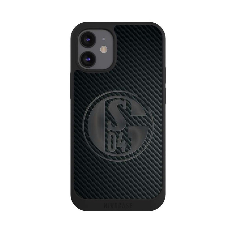 iPhone 12 mini NIVOpure Schalke 04 Carbon Look