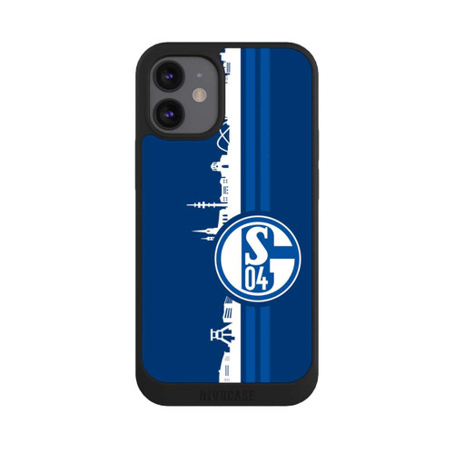 Apple iPhone 12 mini NIVOpure Schalke 04 Skyline Blau