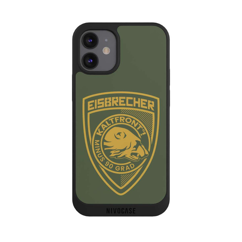 iPhone 12 mini NIVOpure Eisbär Patch Oliv