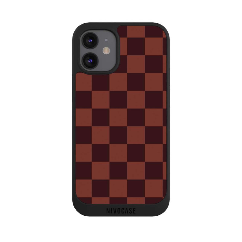 iPhone 12 mini NIVOpure Motif en Damier Rouge