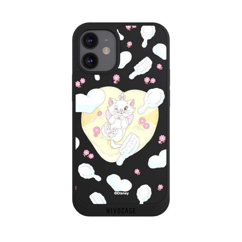 iPhone 12 mini NIVOpure Aristocats Marie Hearts Yellow Transparent