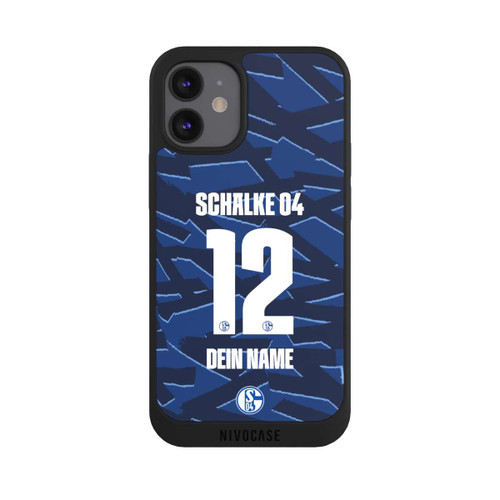 Apple iPhone 12 mini NIVOpure Schalke 04 Trikot Personalisierbar 25-26