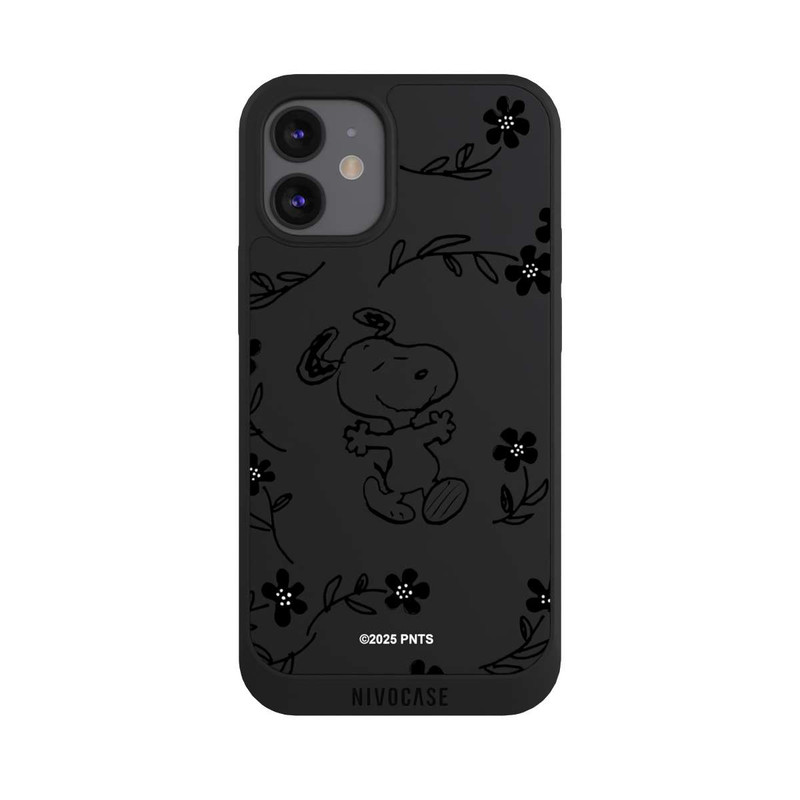 iPhone 12 mini NIVOpure Snoopy und Flowers Transparent