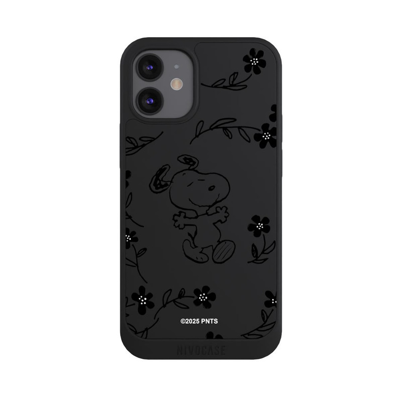 iPhone 12 mini NIVOpure Snoopy und Flowers Transparent