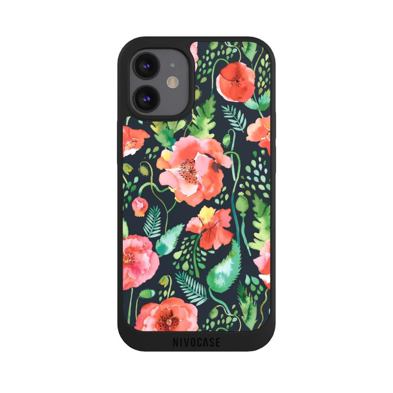 iPhone 12 mini NIVOpure Poppies Dark Wilderness