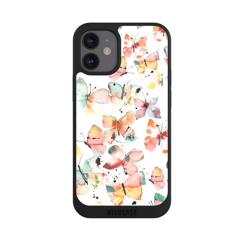 iPhone 12 mini NIVOpure Butterflies Watercolor Pattern