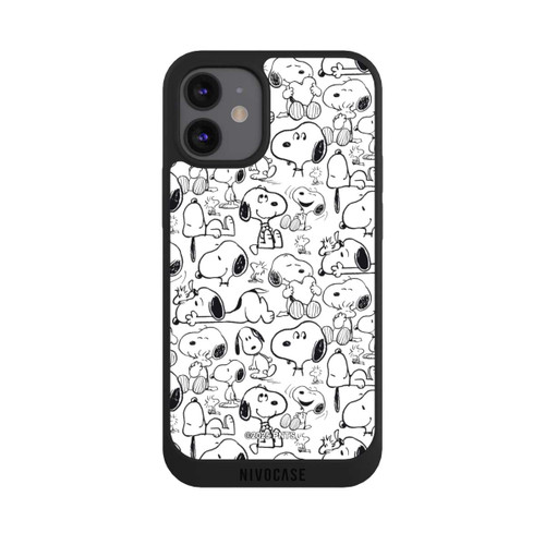 Apple iPhone 12 mini NIVOpure Classic Snoopy Pattern White