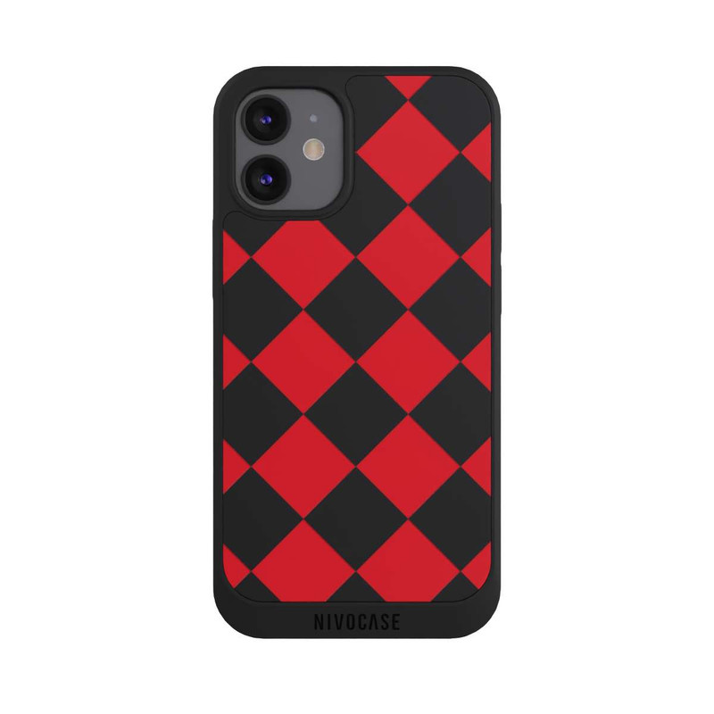 iPhone 12 mini NIVOpure Raute Bordeaux ohne Hintergrund