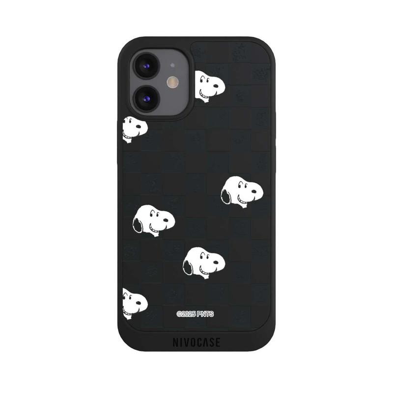 iPhone 12 mini NIVOpure Snoopy Checked Pattern