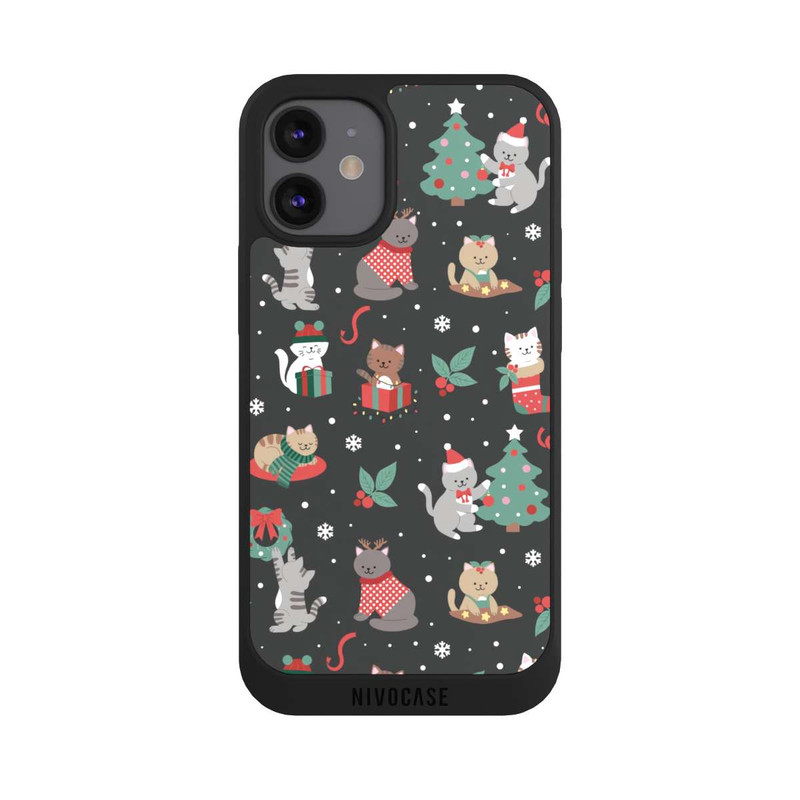 iPhone 12 mini NIVOpure Weihnachtliche Kätzchen