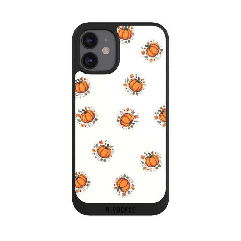iPhone 12 mini NIVOpure Pumpkin pattern beige