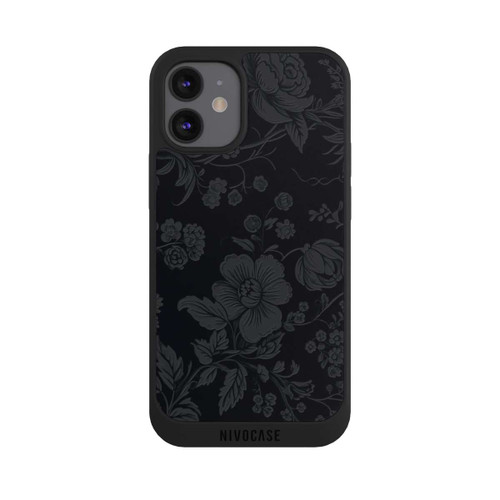 Apple iPhone 12 mini NIVOpure Dunkle Blumen Vintageoptik