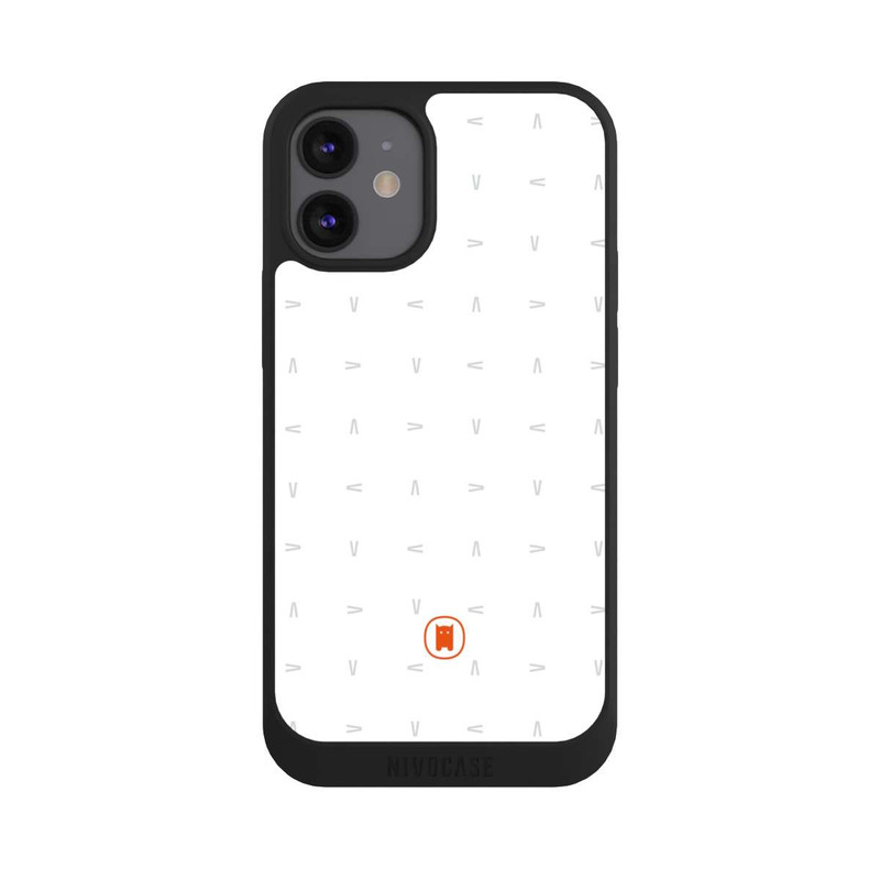 iPhone 12 mini NIVOpure Nivocase Pattern White Grey