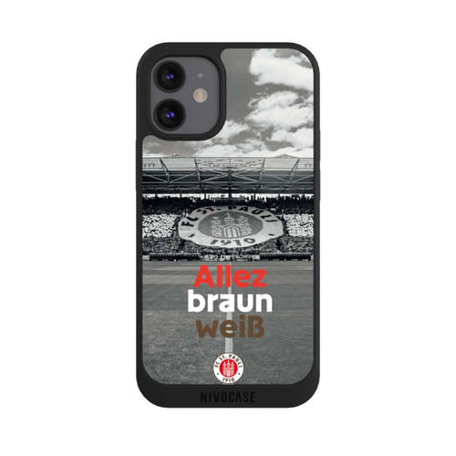 Apple iPhone 12 mini NIVOpure FC St. Pauli Allez braun weiss