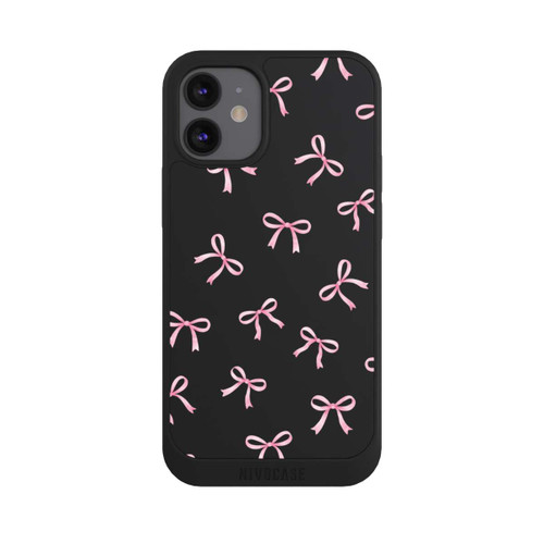 Apple iPhone 12 mini NIVOpure Pink Bows transparent with AI