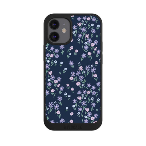 Apple iPhone 12 mini NIVOpure Dark Blue Floral Theme