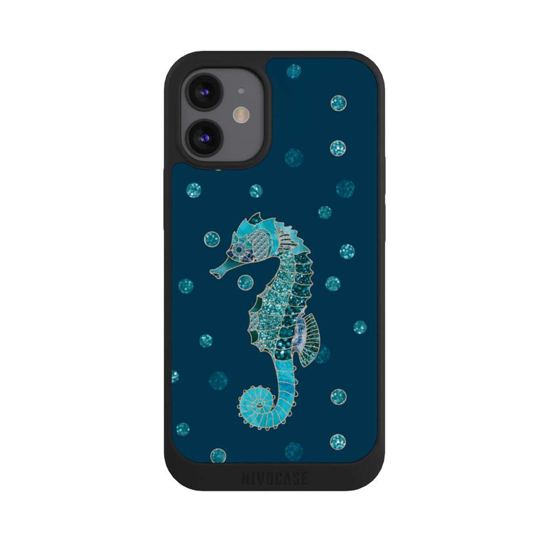 iPhone 12 mini NIVOpure Glamour Sea Horse Art
