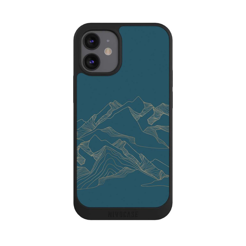 iPhone 12 mini NIVOpure Landscape Mountains Blue