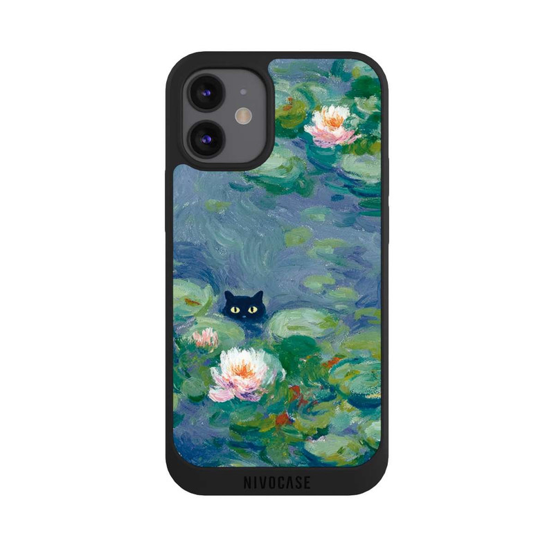 iPhone 12 mini NIVOpure Cat in the Pond Painting