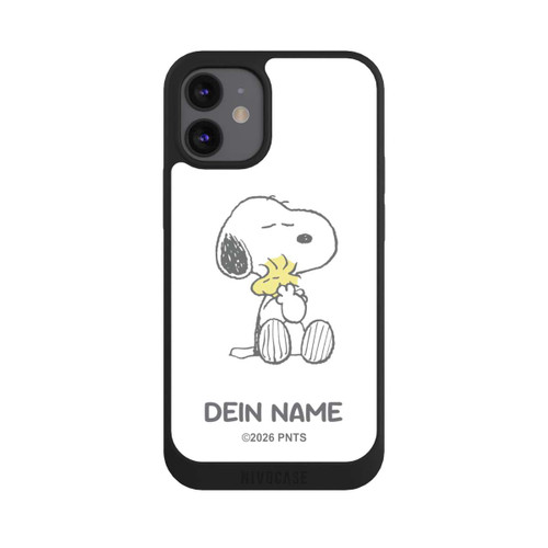 Apple iPhone 12 mini NIVOpure Snoopy And Woodstock Cuddling Personalisierbar