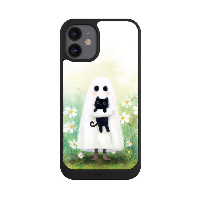 iPhone 12 mini NIVOpure Geist und Katze Halloween mit KI