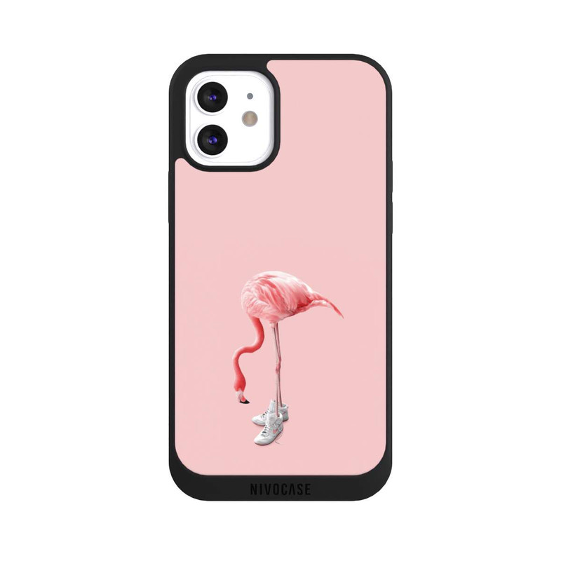 iPhone 12 NIVOpure Baskets flamant rose
