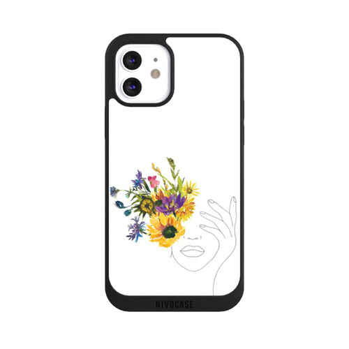 Apple iPhone 12 NIVOpure Line Art Frau Sonnenblumen
