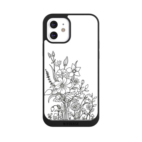Apple iPhone 12 NIVOpure Flowers Line Art