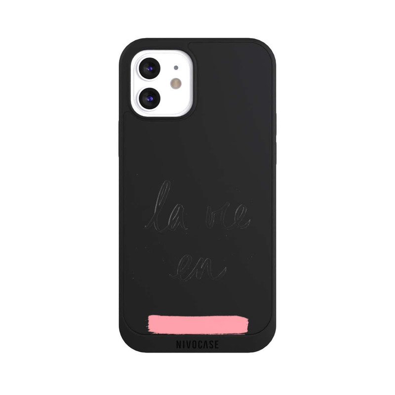 iPhone 12 NIVOpure La vie en Pink Transparent