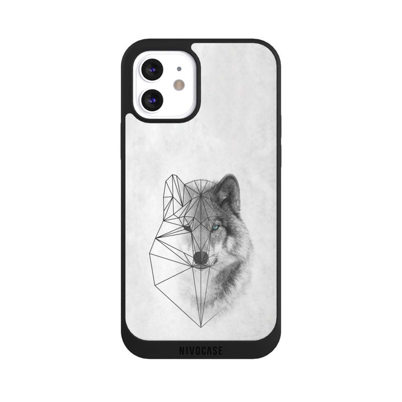 iPhone 12 NIVOpure Polygonaler Wolf