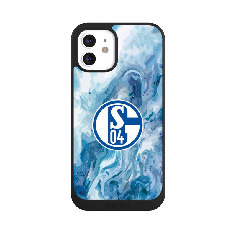 iPhone 12 NIVOpure Schalke 04 Flüssig Blau
