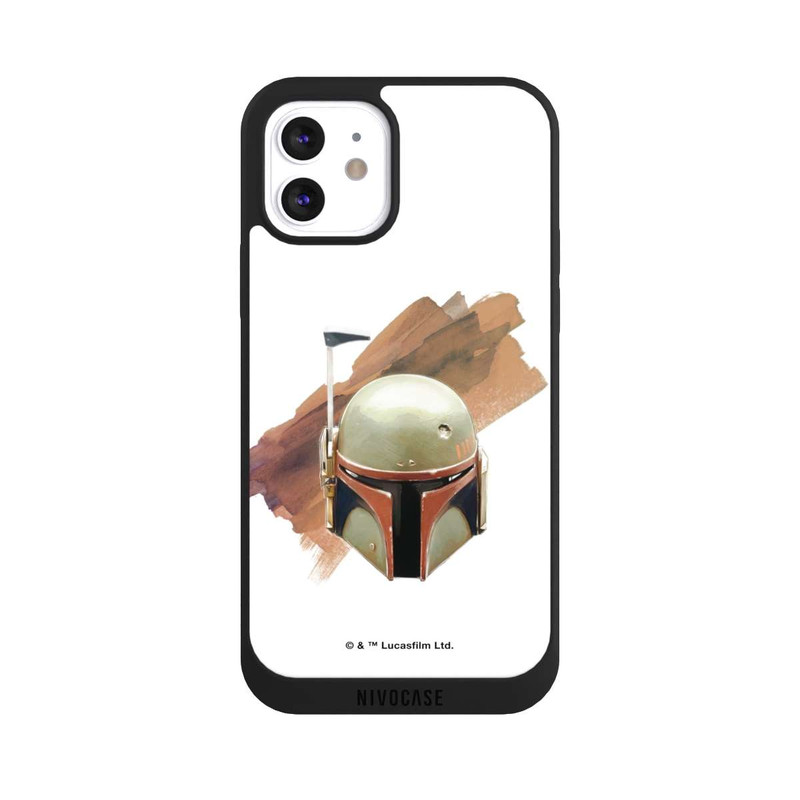 iPhone 12 NIVOpure Casque Boba Fett Blanc