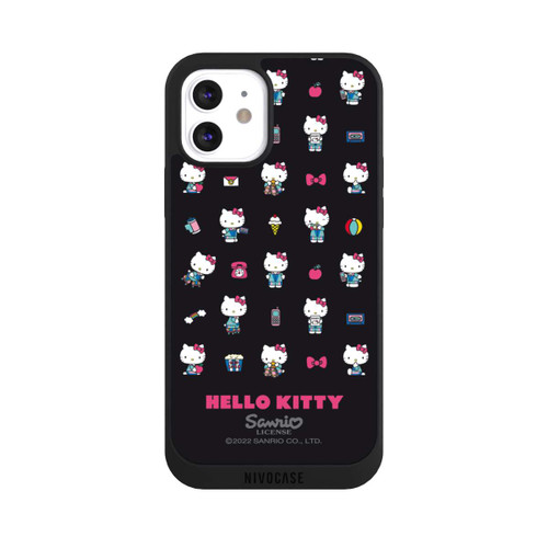 Apple iPhone 12 NIVOpure Hello Kitty 90s Schwarz