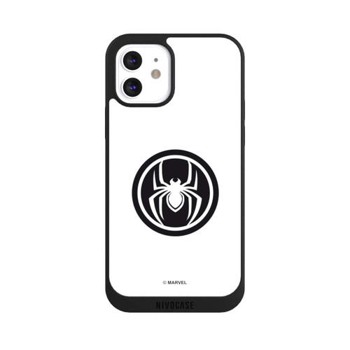 Apple iPhone 12 NIVOpure Spider-Man Logo White