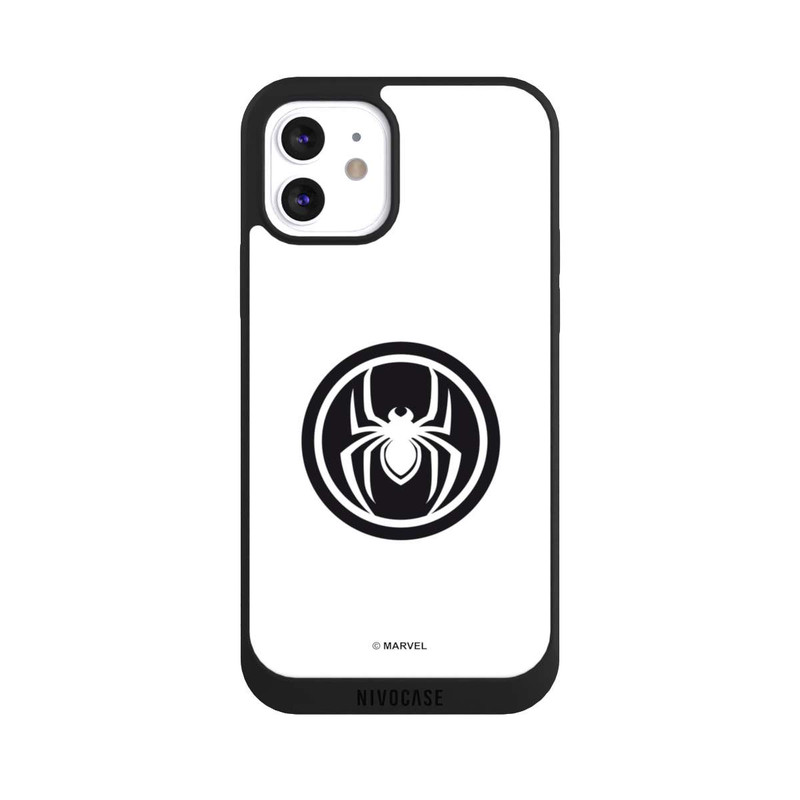 iPhone 12 NIVOpure Spider-Man Spider Logo White