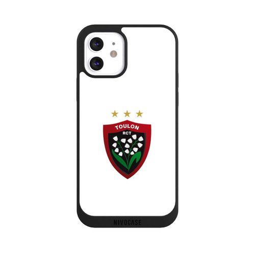Apple iPhone 12 NIVOpure Logo RC Toulonnais Blanc