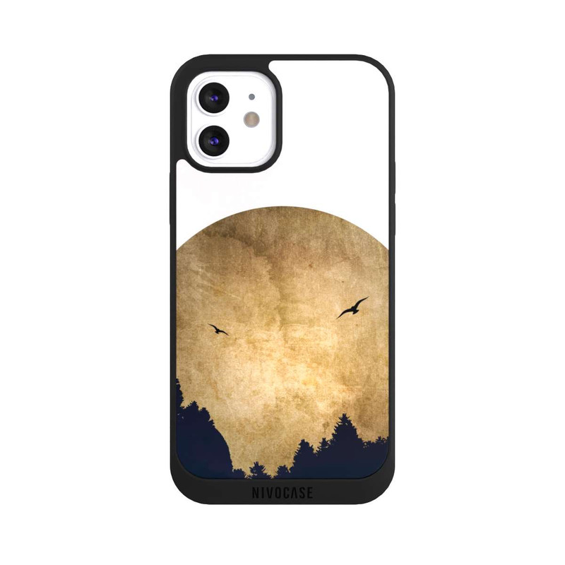iPhone 12 NIVOpure Zwei Vögel vor Mond
