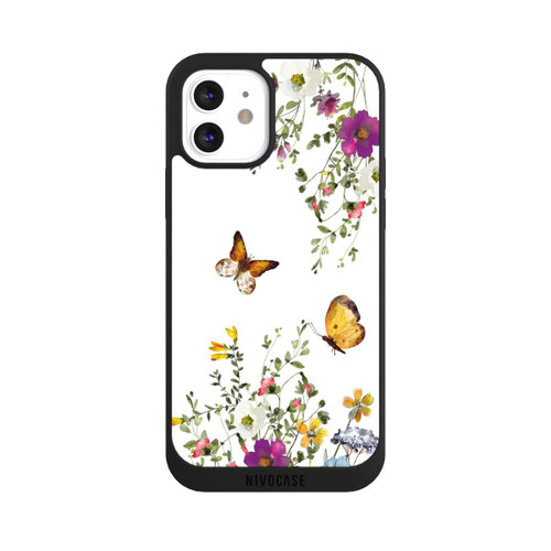 Apple iPhone 12 NIVOpure Papillons et fleurs colorées