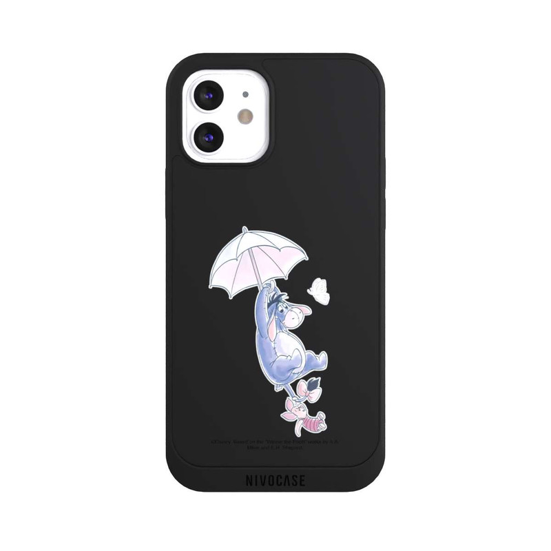 iPhone 12 NIVOpure Winnie Pooh Eeyeore Find Happiness Transparent