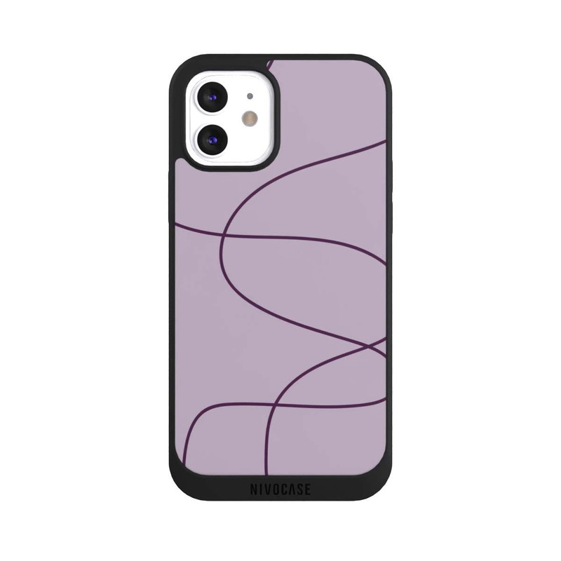 iPhone 12 NIVOpure Purble Slim Lines